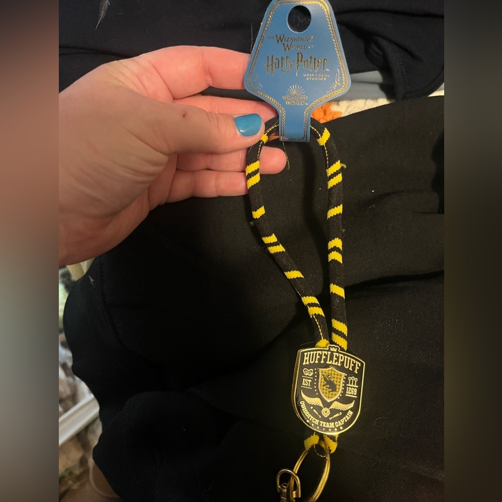 Hufflepuff keychain from Universal Studios